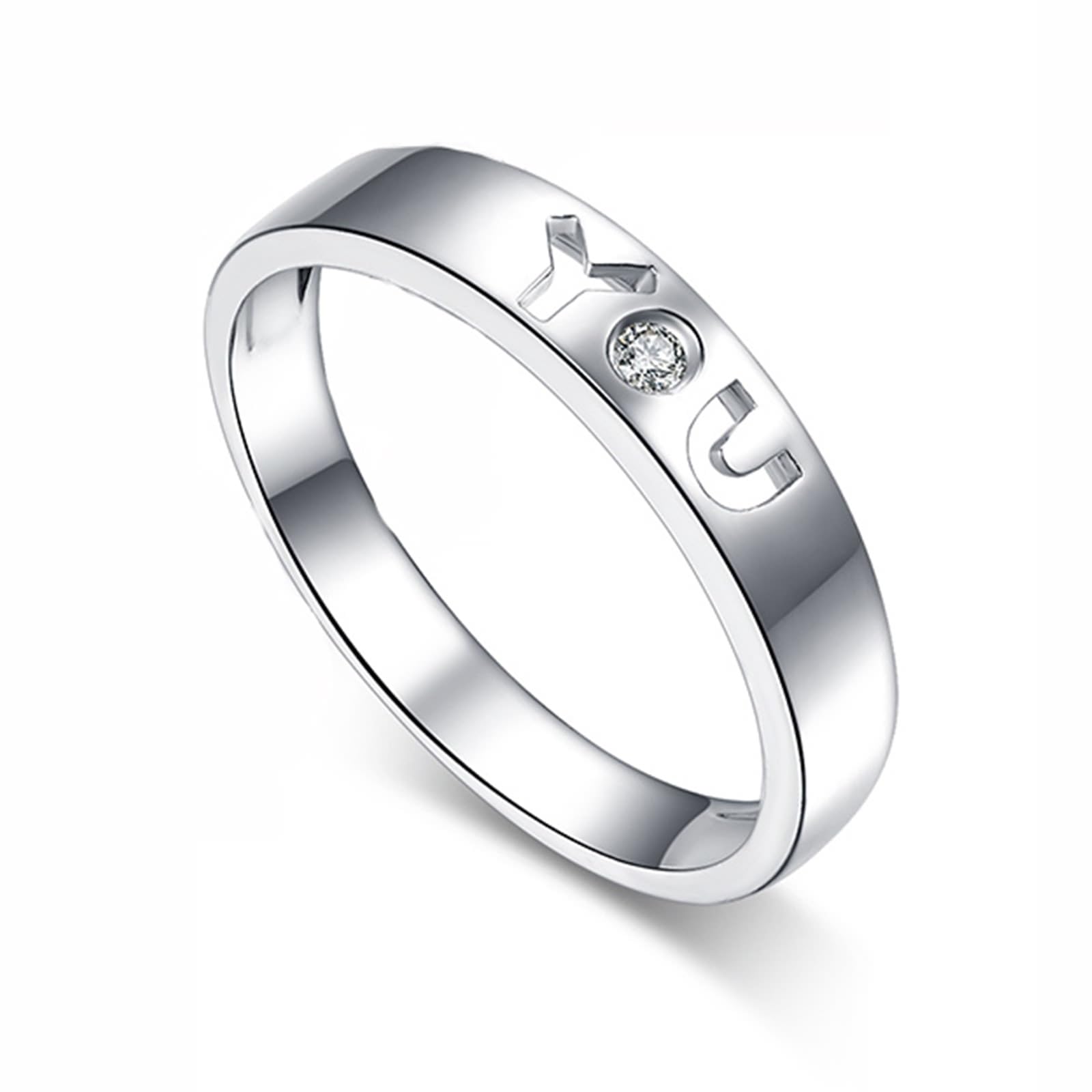 Mens Wedding Band Diamond, Diamond Engagement Ring Men 950 Platinum "Love" VVS White Round Lab Grown Diamonds Valentines Day Premium Upgrade