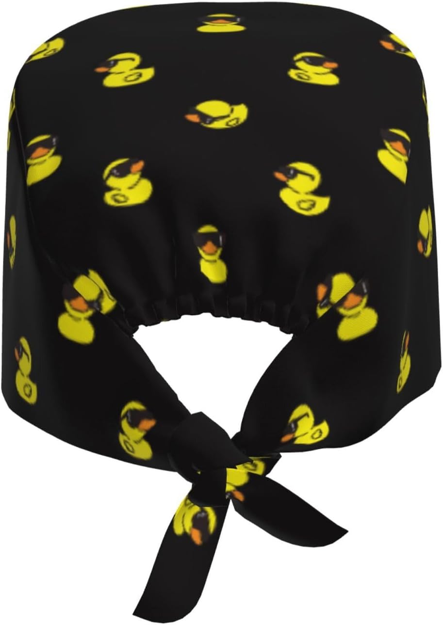 Working Cap Scrub Cap with Sweatband Adjustable Unisex Women Tie Back Hat Nurse Surgical Caps