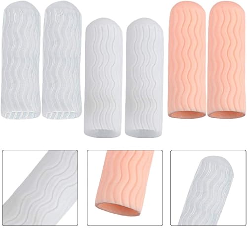 Miniatura 7 de 3 pares de protectores para cunas de goma para coser en la punta de los dedos, protectores de pegamento caliente, fundas protectoras, guantes,