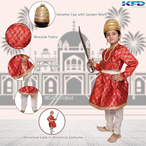 Image of Kaku Fancy Dresses National Heros Freedom Fighters Costumes for Boys & Girls | Independence Day Republic Day Fancy Dress for Schools Plays & Competition | Role Play Politician Costume For Kids