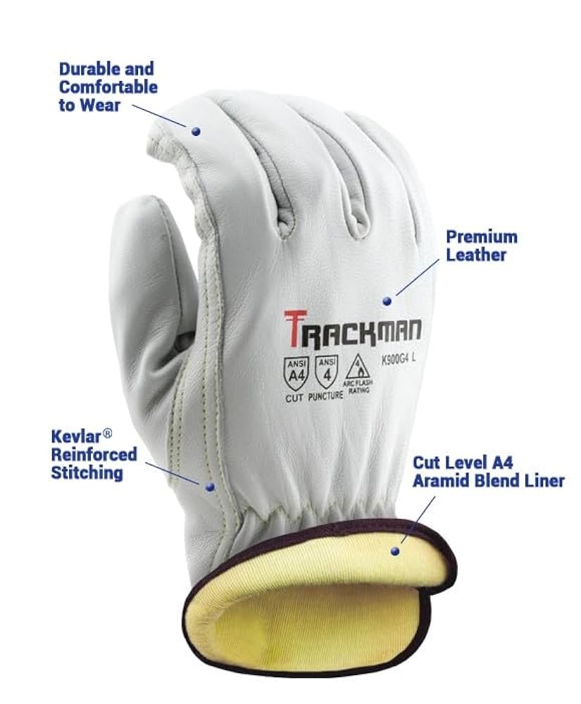 Stauffer Trackman Premium Goatskin Leather, Kevlar Lined
