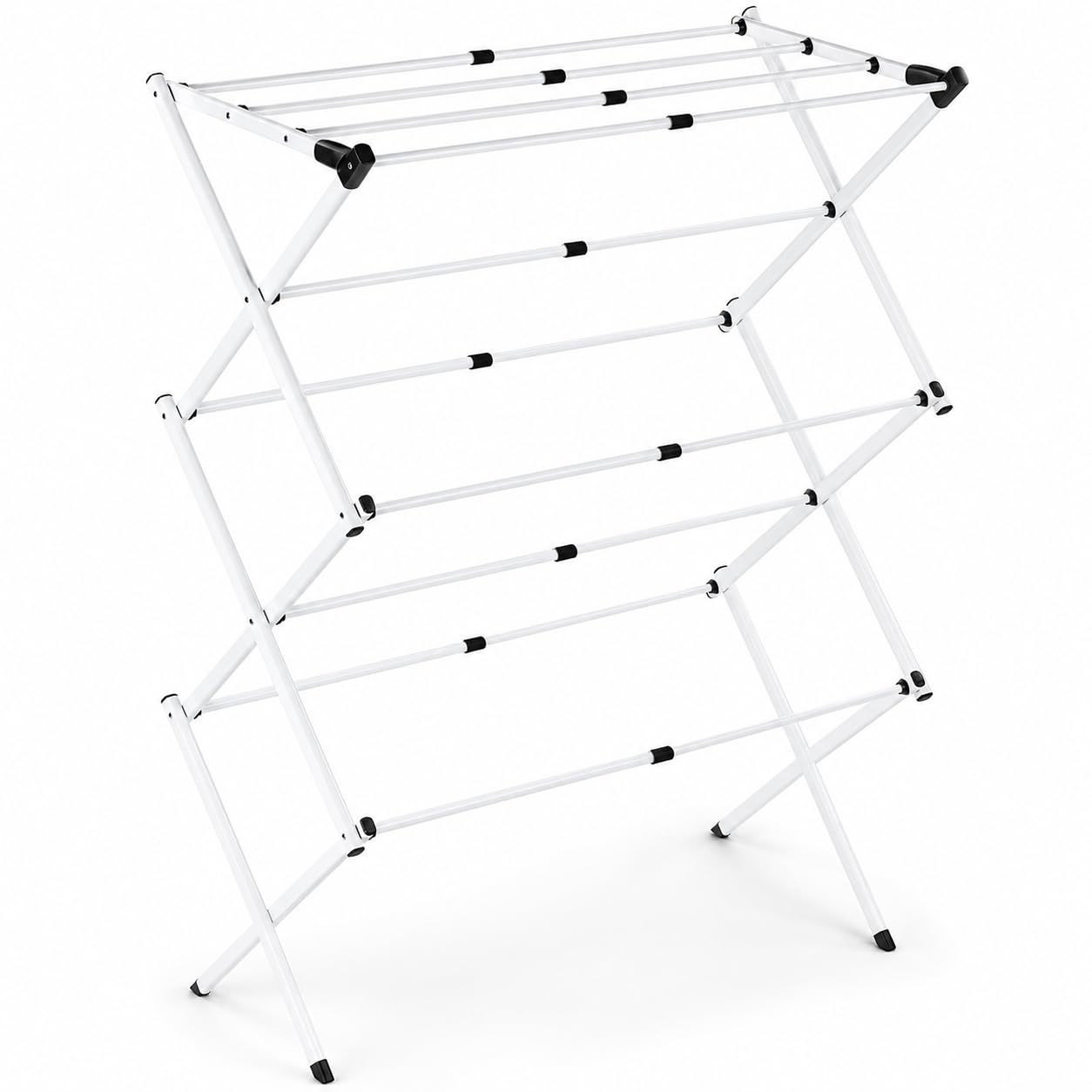 Tendedero plegable vertical extensible aluminio | Tendedero de ropa interior exterior | Ajustable en altura y anchura | Tendedero portátil compacto resistente | Drying rack 4 niveles Espacios pequeños