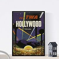 Nacnic Poster Vintage. Cartel Vintage de América. Hollywood.