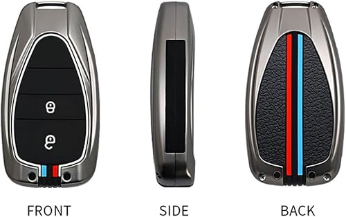 Miniatura 4 de ontto Funda para llavero de 3 botones para llave de Chevy, cubierta metálica antiarañazos, duradera para llaves de automóvil, compatible con