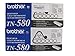 BROTHER TN580X2 TN-580 Dual Pack. Two Brother TN-580's Bundled