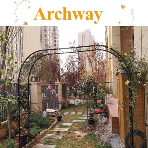 Arco de jardín para plantas trepadoras que transforma tu patio en un oasis verde 5