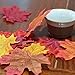 300 Artificial Fall Maple Leaves in a Mixture of Autumn Colors - Great Autumn Table Scatters for Fall Weddings & Autumn Parties (300, Maple Leaves)
