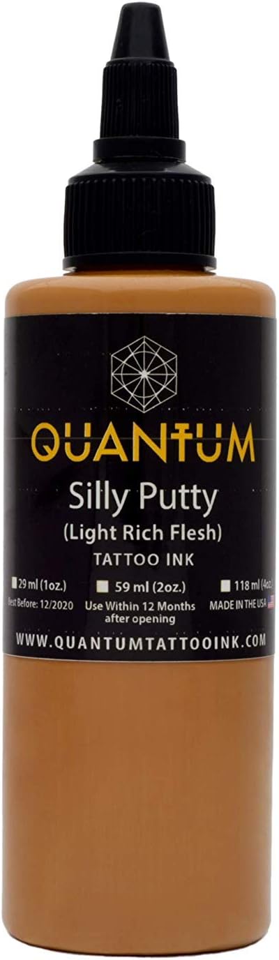 Quantum Tattoo Inks Silly Putty(Light Rich Flesh) 1oz