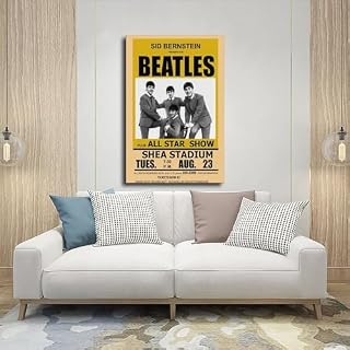 RePaLy Poster vintage The Beatles Rock Concert Gig Band Poster sur toile Décoration murale pour salon, chambre à coucher, style cadre, 50 x 75 cm - Les Beatles, Paul McCartney, John Lennon, RIngo Starr, George Harrison RePaLy Poster vintage The Beatles Rock Concert Gig Band Poster sur toile Décoration murale pour salon, chambre à coucher, style cadre, 50 x 75 cm – Image 5