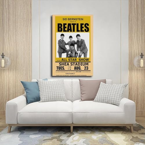 RePaLy Poster vintage The Beatles Rock Concert Gig Band Poster sur toile Décoration murale pour salon, chambre à coucher, style cadre, 50 x 75 cm - Les Beatles, Paul McCartney, John Lennon, RIngo Starr, George Harrison RePaLy Poster vintage The Beatles Rock Concert Gig Band Poster sur toile Décoration murale pour salon, chambre à coucher, style cadre, 50 x 75 cm – Image 6