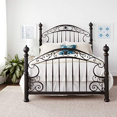 Hillsdale Furniture Chesapeake Bed Set With With Rails, Queen, Rustic Old Brown #TOP6