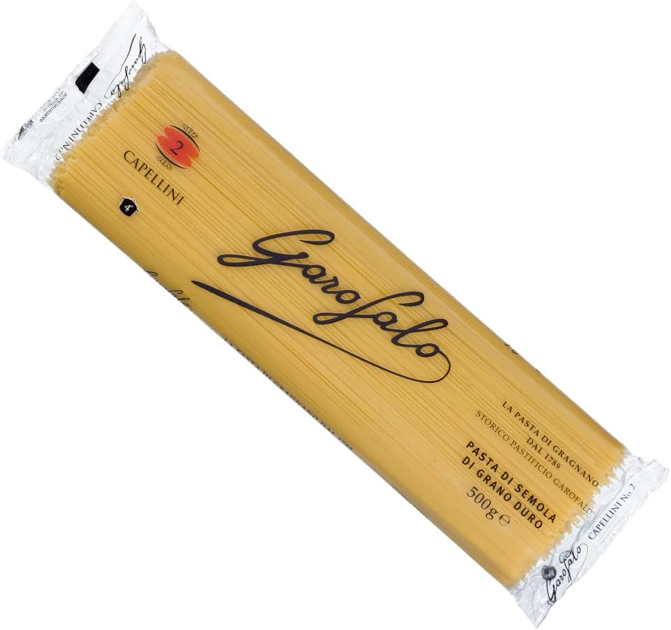 Angel Hair Capellini Italian Dried Pasta, 500g (Pack of 1)
