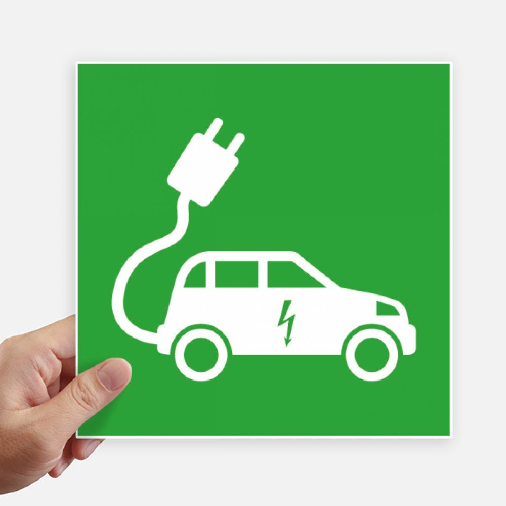 Autocollant carré 20CM véhicule et mur sticker énergie protection environnement x4
