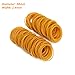 500pcs Stretch Rubber Band, Dia10/16/25/38/50 Yellow Elastic Rubber Bands High Grade Office Home Package Ties Supplies(38mm)