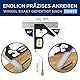 Atlas Armand® Kombinationswinkel 150mm + Einzigartige Lochreihe für Streichmaß - Präziser Universal Anschlagwinkel aus Metall - Kombiwinkel mit Linealanschlag und Anreisswerkzeug - Profi Messwerkzeug