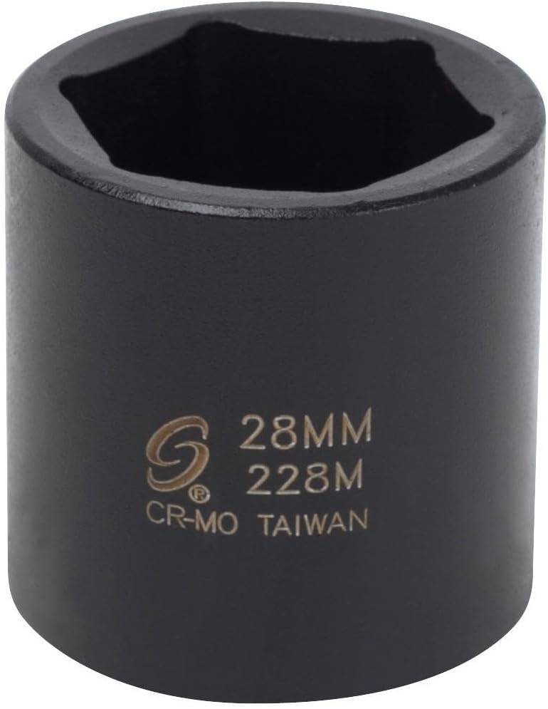 Sunex 228m 1/2-Inch Drive 28-mm Impact Socket