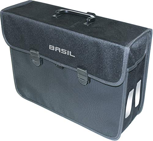 Basil Einzelpacktasche Malaga XL schwarz, 40x16x31cm, 17ltr, 17019