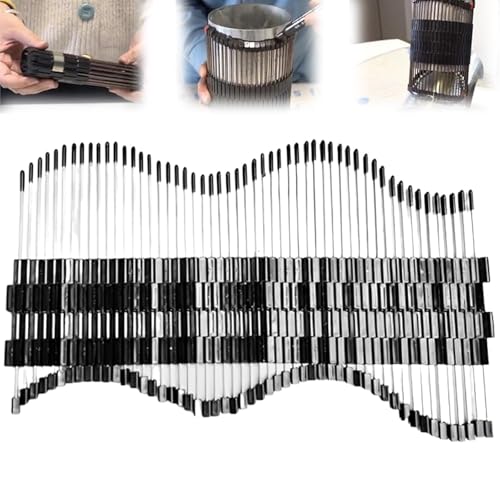 Outil de profilage de tuyau multi-surfaces multifonction, jauge de contour connectable, gabarit d'encoche de tuyau, outil de mesure d'angle pour tuyaux, carreaux, sols, projets de bricolage (28 cm)