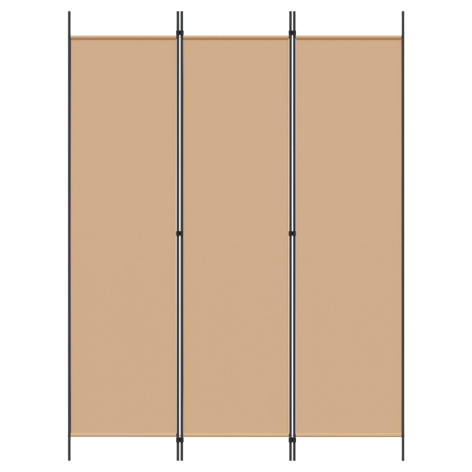 Divisorio da parete spagnola, 3 pezzi, 150 x 200 cm, colore beige