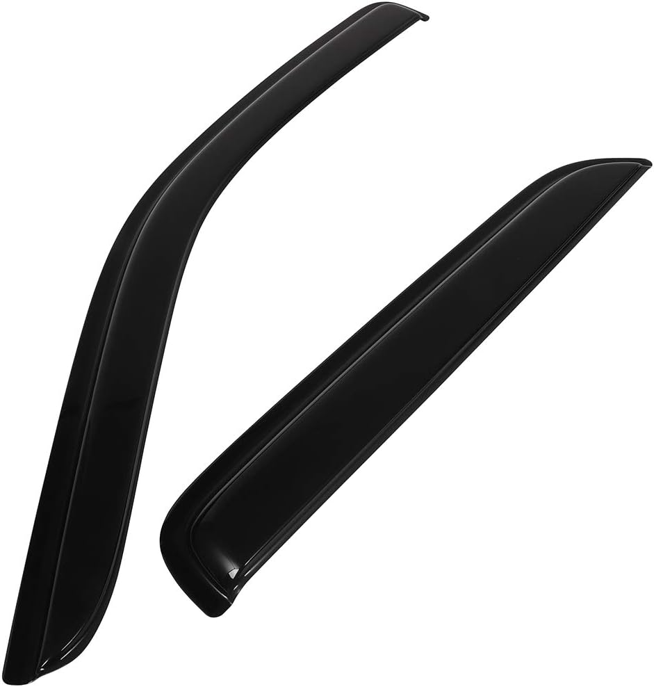 SCITOO Outside Mount Window Visor Deflector Rain Guard Dark Smoke, 4 Pcs Set Fit for 2001-2012 for Ford Escape