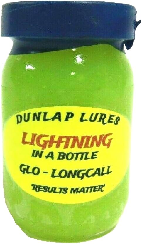 Lightning in a Bottle Glo Longcall Dunlap Lures Trapping Supplies Large 4 Oz Jar