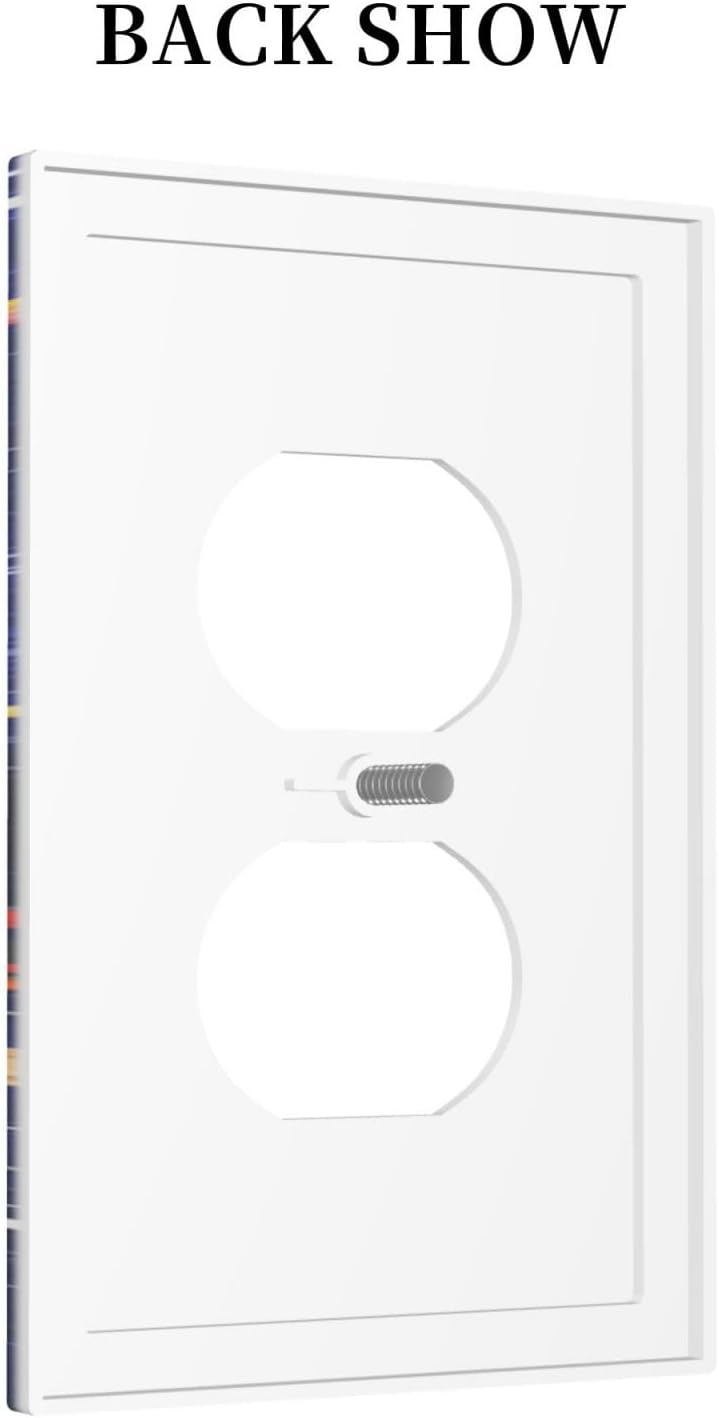 Cartoon Astronaut Galaxy Outer Spcae 1 Gang Device Electrical Duplex Outlet Plate Covers Decorative Single Duplex Wall Plate Receptacle Light Switch Cover Switchplate