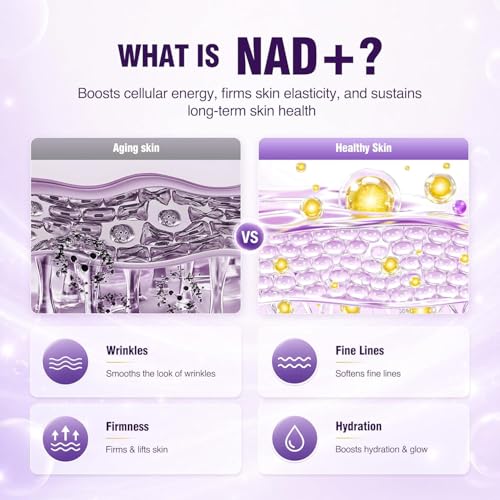 Image of Retinol Peptides Serum for Face: Anti Aging NAD+ Firming Collagen Serum for Wrinkles Fine Lines, Hydration Face and Neck Skin for Women Men Day Night
