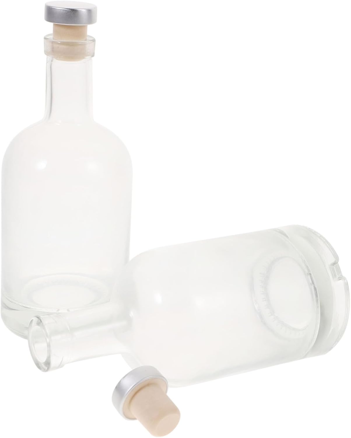 2PCS Thickened Glass Liquor Bottles 750ml Leak-Proof Suitable for Alcohol Storage for Home Bar and Entertaining