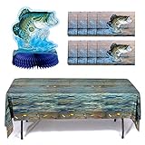 Havercamp Gone Fishin' Party Pack | Table Cover, Centerpiece, Envelopes, Invitations | Great for...