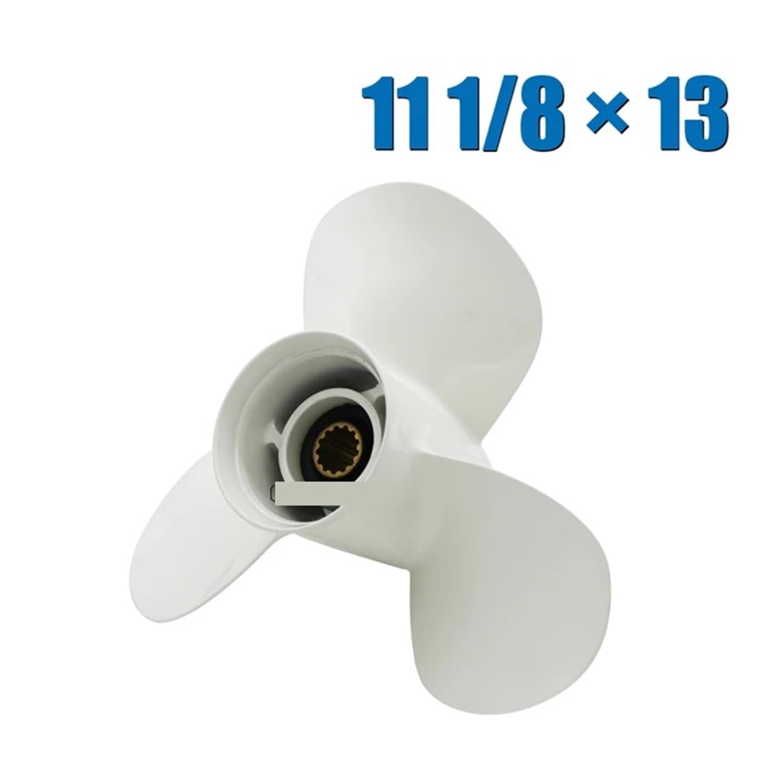 Elica fuoribordo in alluminio ad alte prestazioni 11 1/8x13 per 25 60 HP Boat Engine Parts e accessori