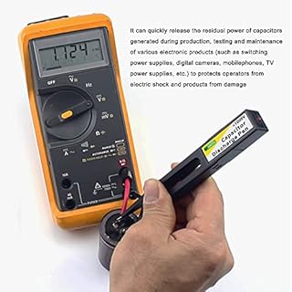 Geevorks Stylo de décharge de condensateur à décharge rapide haute tension 1000 V avec voyant lumineux LED, outil de décharge rapide de tension, stylo de décharge électronique