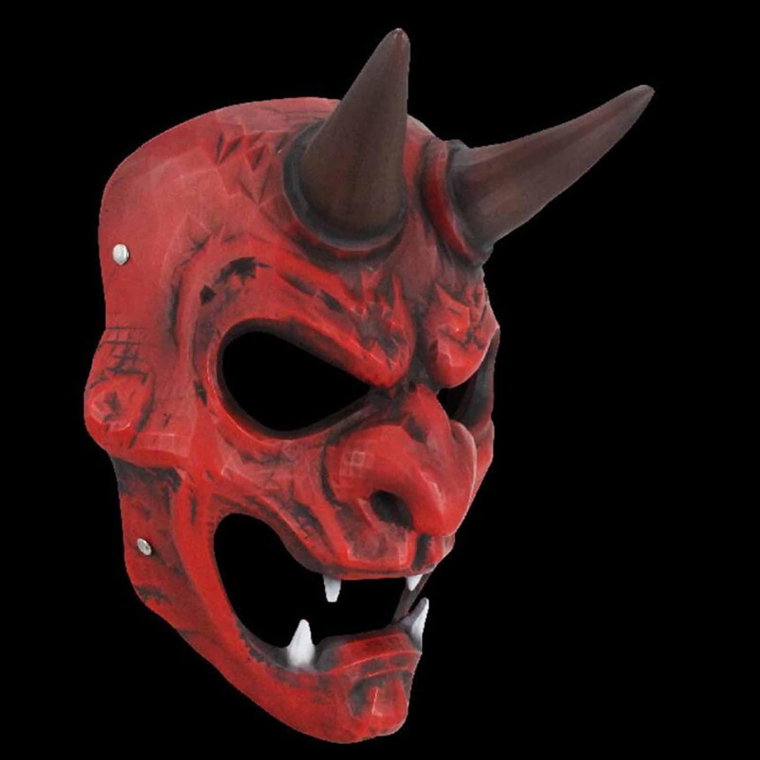 Resin Japanese Shogunate soldier Mask Halloween Role Playing Terrifying Mask Halloween Masquerade Costume Props