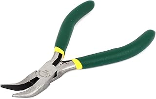Aexit Green Rubber Pliers Coated Handle Internal Straight Circlip Bent Nose Plier SLI-p-Joint Pliers 5