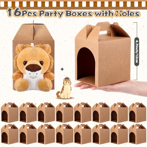 image for Seenelling 16 Sets Mini Safari Jungle Forest Animals Bulk Adopt a Pet 