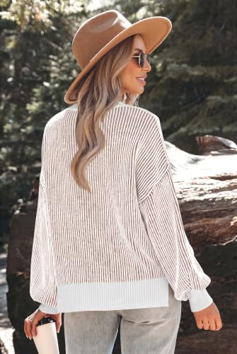 Image of Womens Sweaters Fall 2026 Clothes Oversized Striped Knit Top Winter Outfits