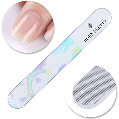 BORN PRETTY Nail Files Glass Buffer File Gradient Nano Polisher Cleanable DIY manicuring Tool