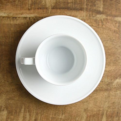 Yamani 3516063 Cup Saucer, White, 7.8 fl oz (220 ml), Column