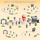 Zoom IMG-2 moontoy 37 pezzi set treno Zoom IMG-2 moontoy 37 pezzi set treno