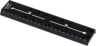 Haoge HQR-MS220 220mm QR Quick Release Plate for Manfrotto MVH400AHUS MVHN8AHUS MVHN12AHUS MVH608AHUS MVH612AHUS MVHN8AHUS MH054M0-Q5 MH055M0-Q5 MH055M8-Q5 MH057M0-Q5 Q5 Tripod Fluid Video Head