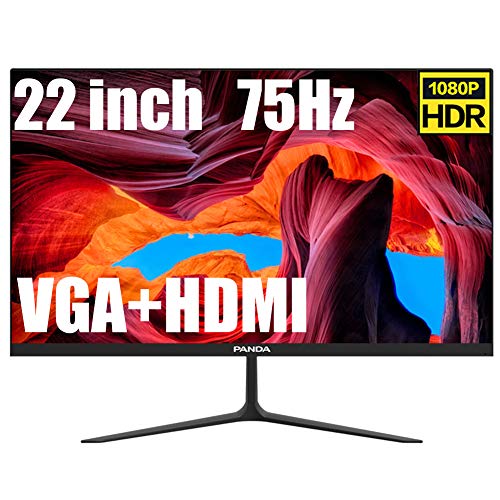 IPS Gaming Monitor 22 Zoll, Full HD (1920 X 1080), LED Hintergrundbeleuchtung, 75 Hz, 5 Ms Antwort, 99% Srgb, 1,5 Mm Ultra-Schmale Lünette