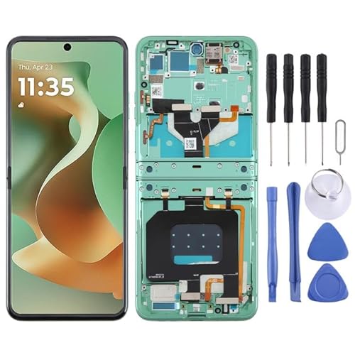 �d�b�A�N�Z�T���[ Motorola Razr 60 / Razr 2025 �I���W�i�� LCD �X�N���[���f�W�^�C�U�[�t���A�Z���u���i�t���[���t���j �g�ѓd�b�̌���