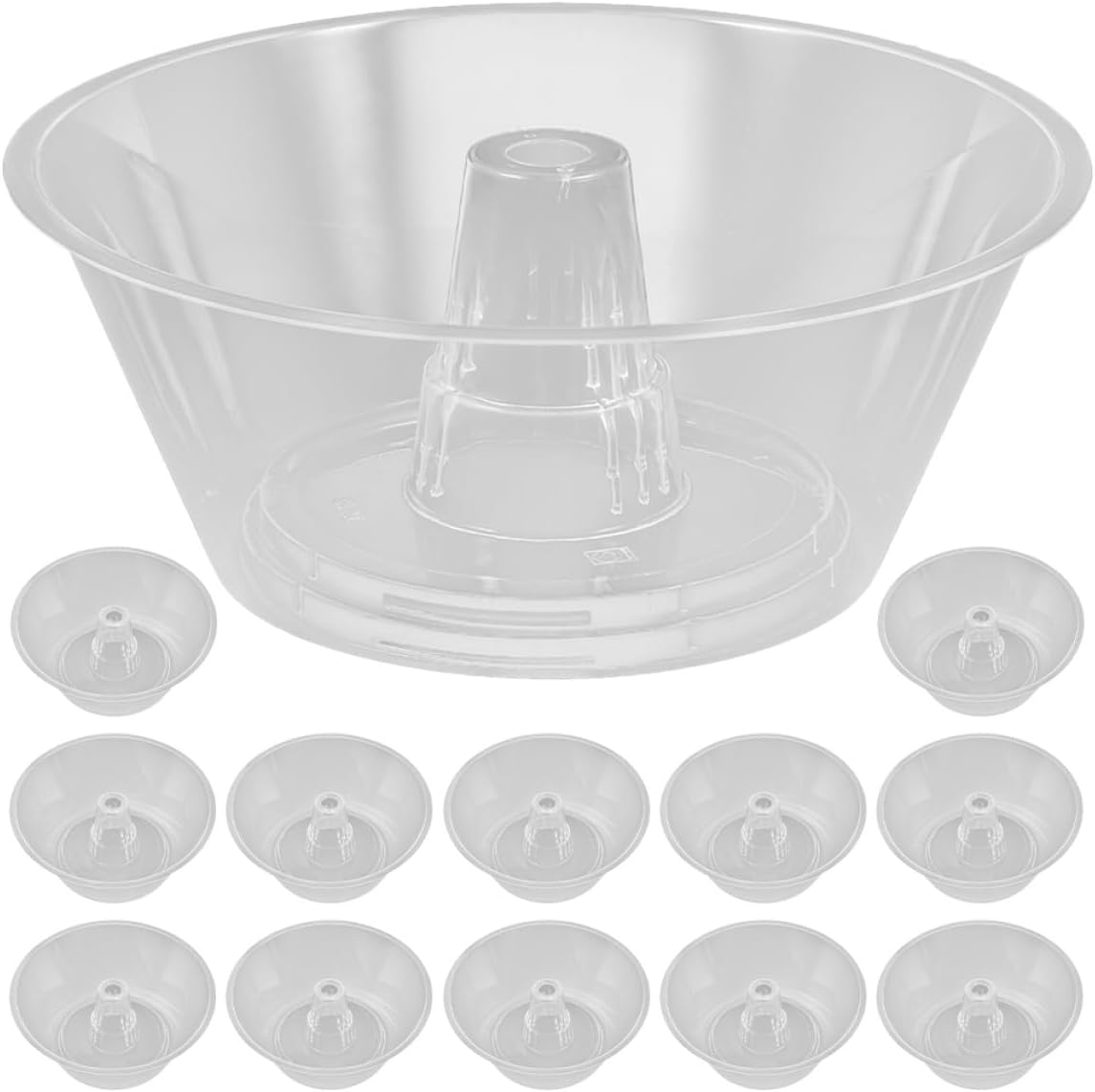 Veemoon 25pcs Plastic Snack Bowls Serving Bowls Takeaway for Popcorn Fries Drinks Party Use