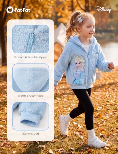 Image of Disney Girl /Boy Fleece Jacket Zipper Sherpa Fuzzy Hoodie Winter Coat 2-13Y