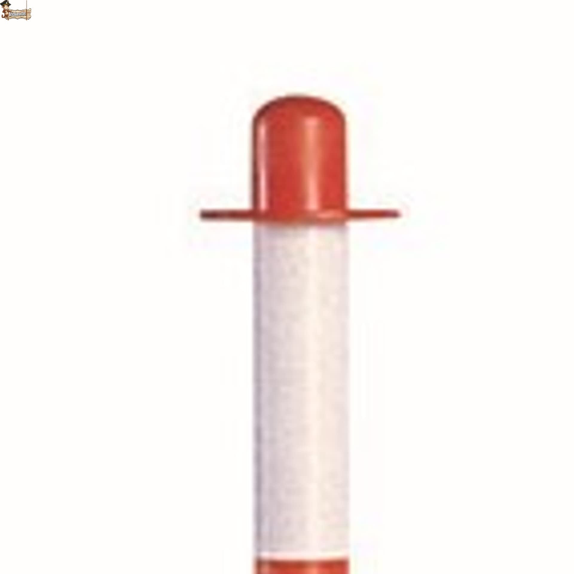 BricoLoco.com Poste señalización y balizamiento para cadena. FLUORESCENTE. Baliza poste separador de filas para eventos. (Rojo-Blanco, 10 uds.)
