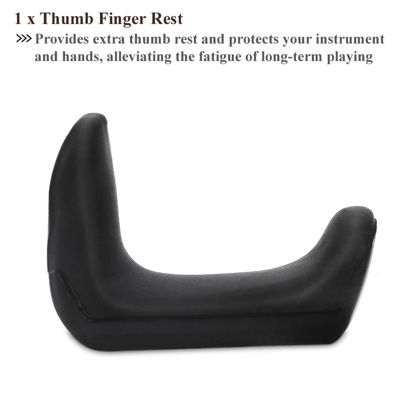 KooingTech Clarinet Thumb Rest, Comfortable 1.45-1.75cm Rubber Thumb Sucking Prevention for Oboe Clarinet Instruments (1.5mm) - Image 4