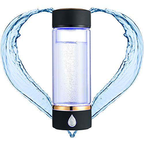 Botella Generadora de Agua de Hidrógeno N.P Con Tecnología PEM y SPE, Hasta 1500PPB, Fabricante de Agua de Hidrógeno Portátil, Máquina de Agua de Hidrógeno, Ionizador de Agua de Vidrio