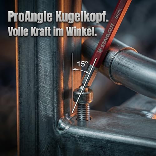 STAHLGUT 13er Innensechskantschlüssel Set, Werkzeuge, Werkzeug Set, Tools, Tool Set, Fahrrad Werkzeug, Hex, Handwerkzeug, Fahrradwerkzeug Set, Sanitär Werkzeug, 1,27-10mm Sechskant Multicolour Satz