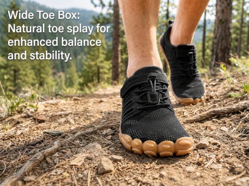 Image of WHITIN Men's Minimalist Trail Runner | Wide Toe Barefoot Box Inspired