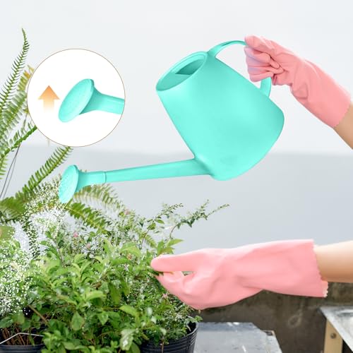 UFANME Plastic Watering Can - 1/2 Gallon - Turquoise - Thumbnail 5