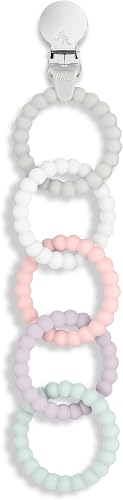 Ryan & Rose Cutie Clinks Attachable Teether Chew Toy for Babies (Precious)